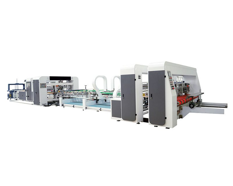 Intelligent automatic folding gluing with creasing machine