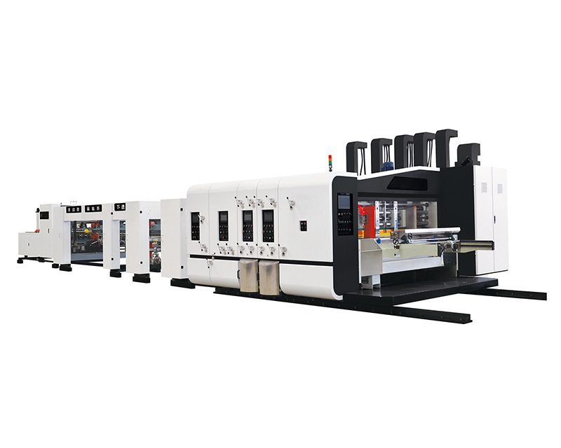 GYKM-FFG-C Automatic flexo printer slotter die cutter floder gluer strapper inline