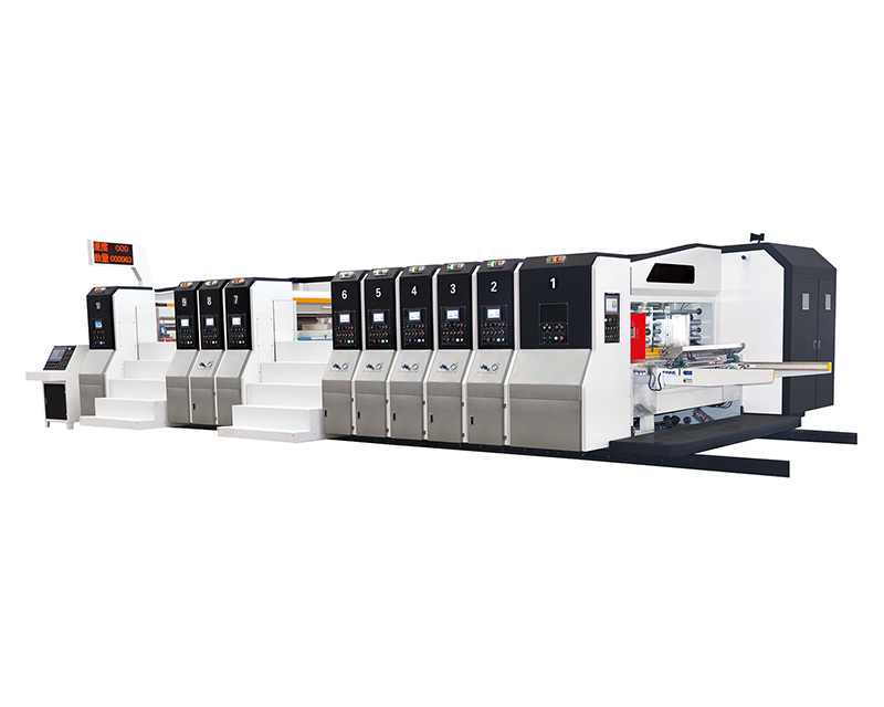 HD-GYKM Automatic fully Vacuum high graphics flexo printing vanish coating drying slotting die cutting machine